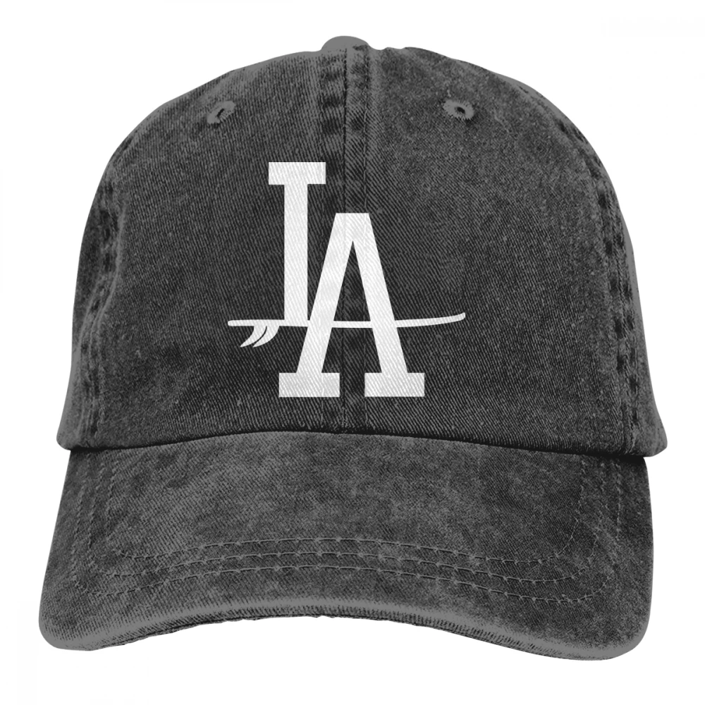 Los Angeles Surf Board Casquette черные унисекс Мужские Женские джинсовые бейсболка с ремешком кепки Регулируемая шляпа для гольфа папа