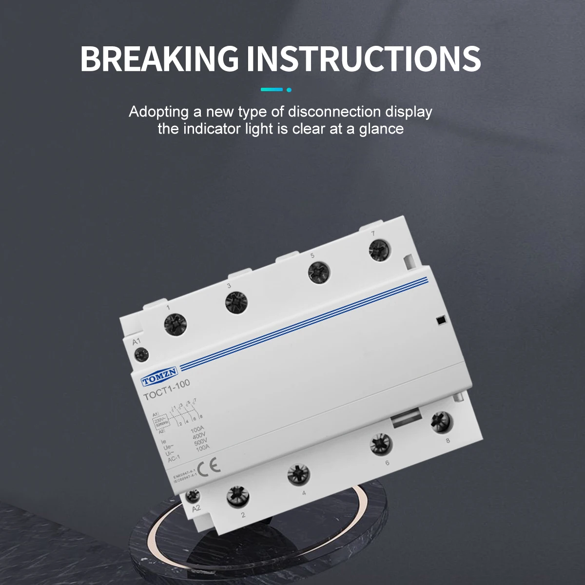 ac contator modular 4no ou 2no 2nc 230v coli 03