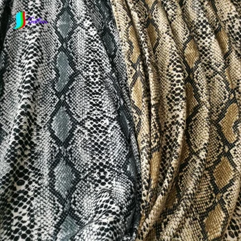 

Soft Elastic SnakeSkin Cloth Diy Decorate Bag Dress Fashion Coat Show Clothes Material Khaki Grey-blue Snake Skin fabric