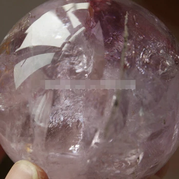 

+++---515+++62mm Purple Amethyst Quartz Crystal Sphere Ball w Rainbow
