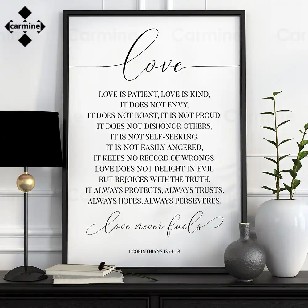 Romantic Love Wall Art Letters Canvas Print Picture One Piece Nordic Love Poem Quotes Painting Decor Home For Bedroom Decoration Painting Calligraphy Aliexpress