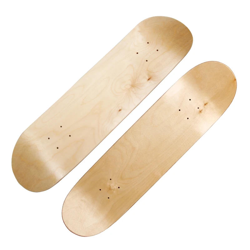 

8inch 8-Layer Blank Maple skateboard Double Concave Skateboards Natural Skate Deck Board Skateboards Deck Wood Maple Longboard