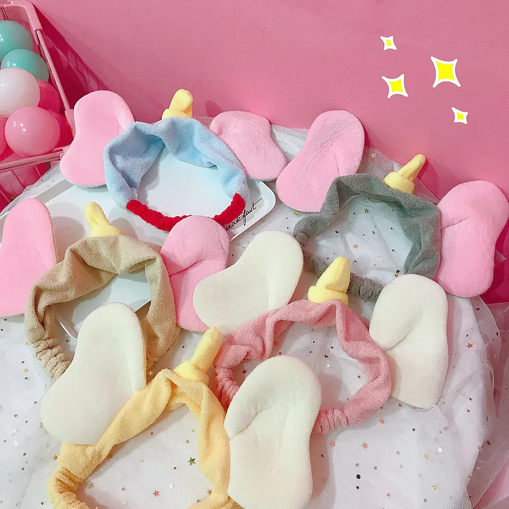 

Korean-style Face Wash Ear Hair Band-Hair Band Fly like Elephant Love Small Hair Bands meng na li INS Enough meng na li Love