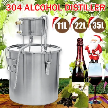 

1Set 11L/22L/35L Stainless Wine Beer Alcohol Distiller Moonshine Alcohol Home DIY Brewing Kit Home Distiller Copper Distiller