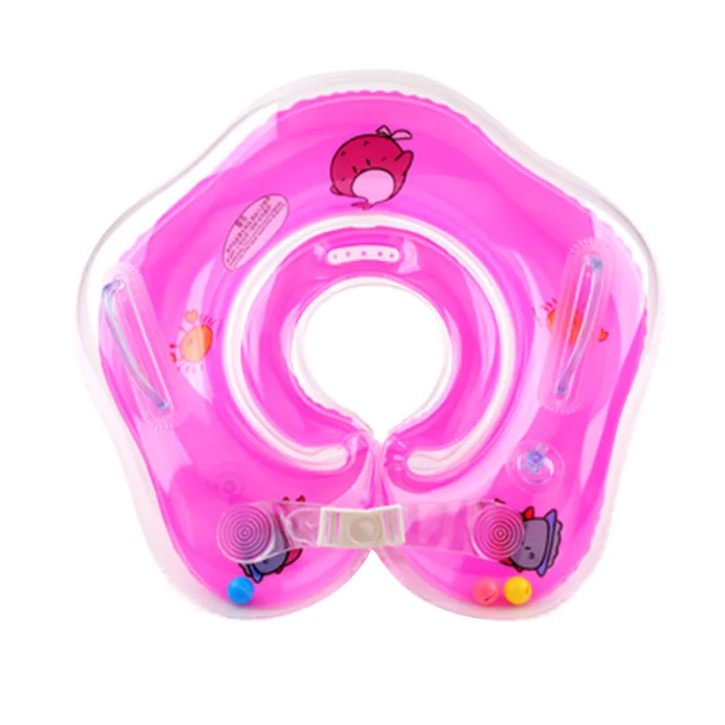 Baby Swimming Rings Double-decked Safety Floating PVC Inflatable Pool Float with Handle ENA88