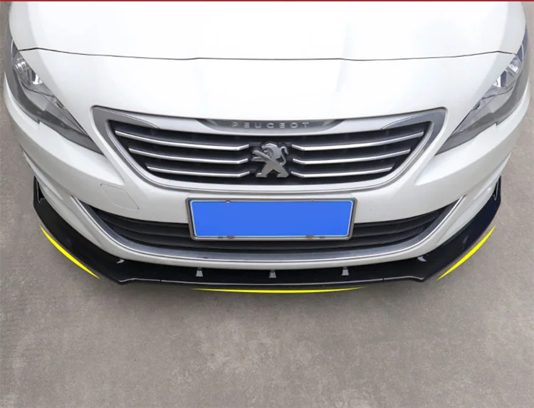 Задний спойлер для Peugeot 408 2016 2018 задний ABS диффузор переднего бампера|Спойлеры и
