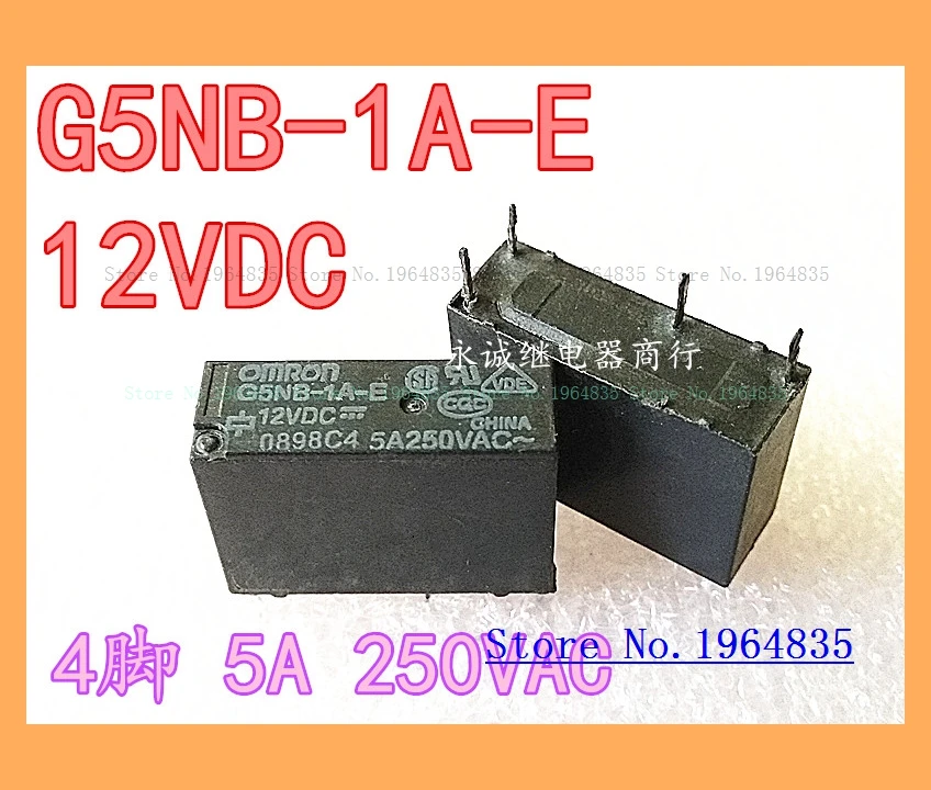 G5NB-1A-E 12VDC 5A 250VAC 4 G5NB-1A