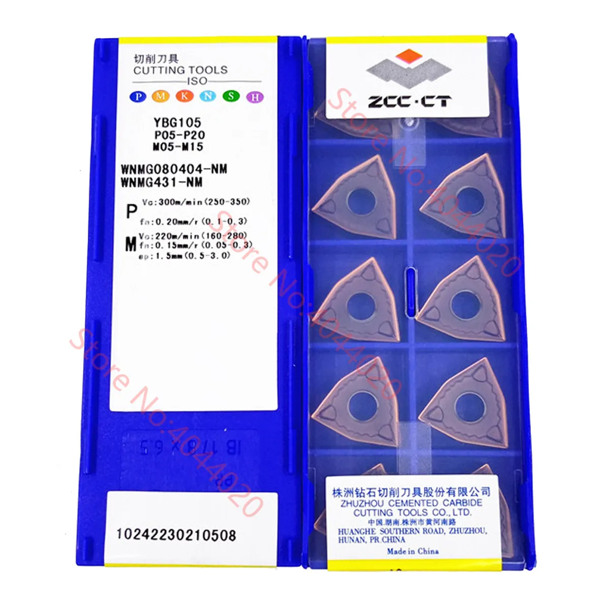 

WNMG080404-NM WNMG080408-NM WNMG080412-NM YBG105 ZCC.CT карбидная Вставка 10 шт/коробка