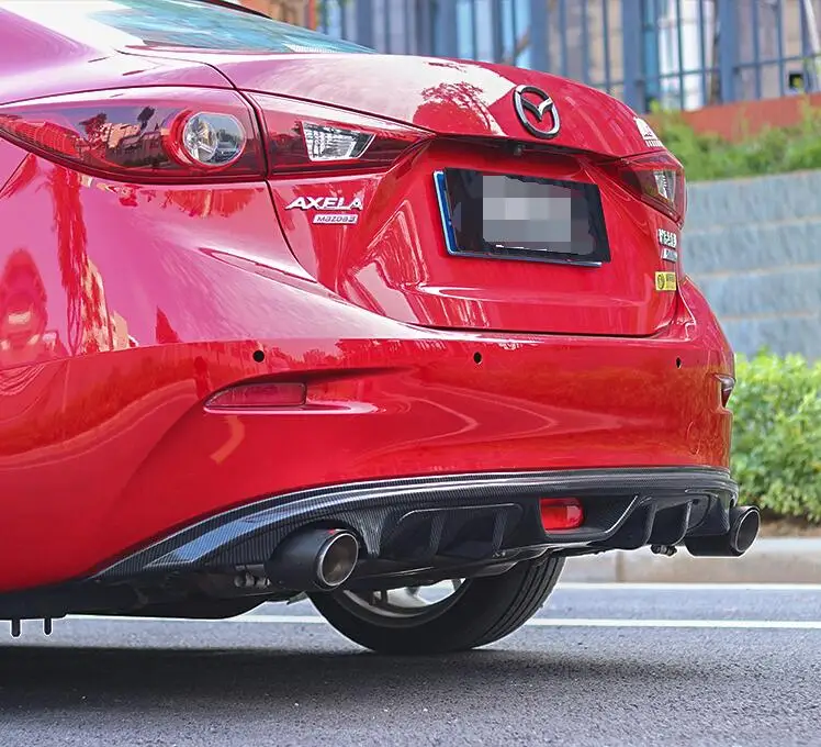 Для Mazda 3 Axela ABS задний бампер диффузор защитные бамперы для- SC Axela набор бампер задний спойлер