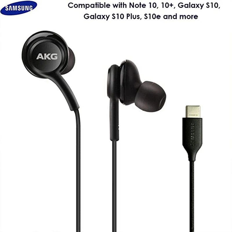 20 Pcs Samsung AKG EO IG955 Earphones Type-c In-Ear Mic Wired Headset for Galaxy S20 note10 S10 USB-C Earphone