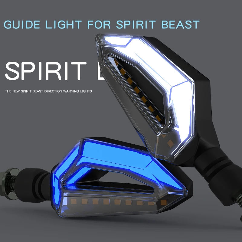 SPIRIT BEAST Motorcycle Signal Lights Moto Accessories LED Turn Motocross High Brightness Lamp Motocycle |