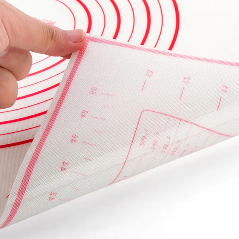 High-Quality Collapsible Non-stick Silicone Baking Mat Kneading Dough Pad Baking Tray Inner Liner Kitchen Cooking Tools
