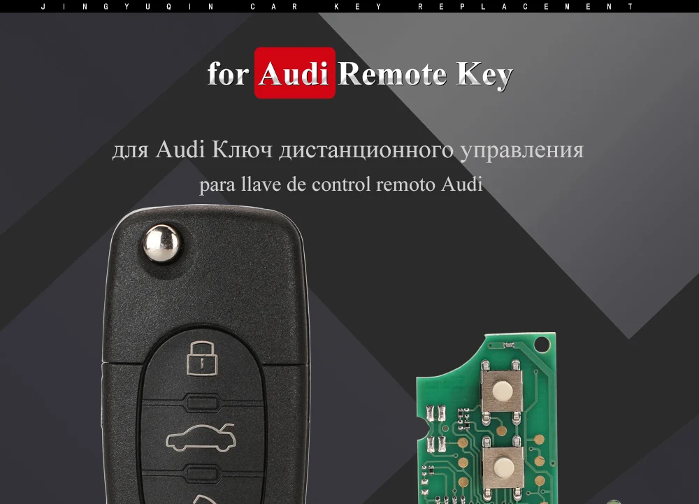 Keyforkess 4D0837231A 433Mhz ID48 3 Tasto Chiave A Distanza Dell'automobile per AUDI di Vibrazione Fold Chip per A3 A4 A6 A8 vecchi Modelli - Hdc2c63823db940b8be6a4da9d2921265G