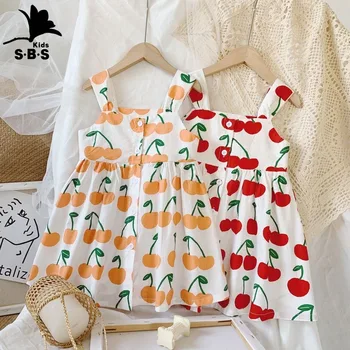 

Children's Clothing 2020 Summer New Arrival Girls Fruit Print Cute Dress Camisole Princess Dress Kids Dresses for Girls