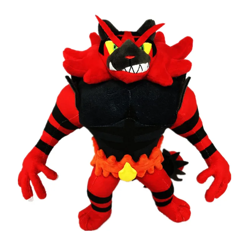 Серия эволюции аниме Litten Torracat Incineroar Мягкие плюшевые игрушки pkm куклы игрушки для детей рождественские подарки для детей - Цвет: 33cm