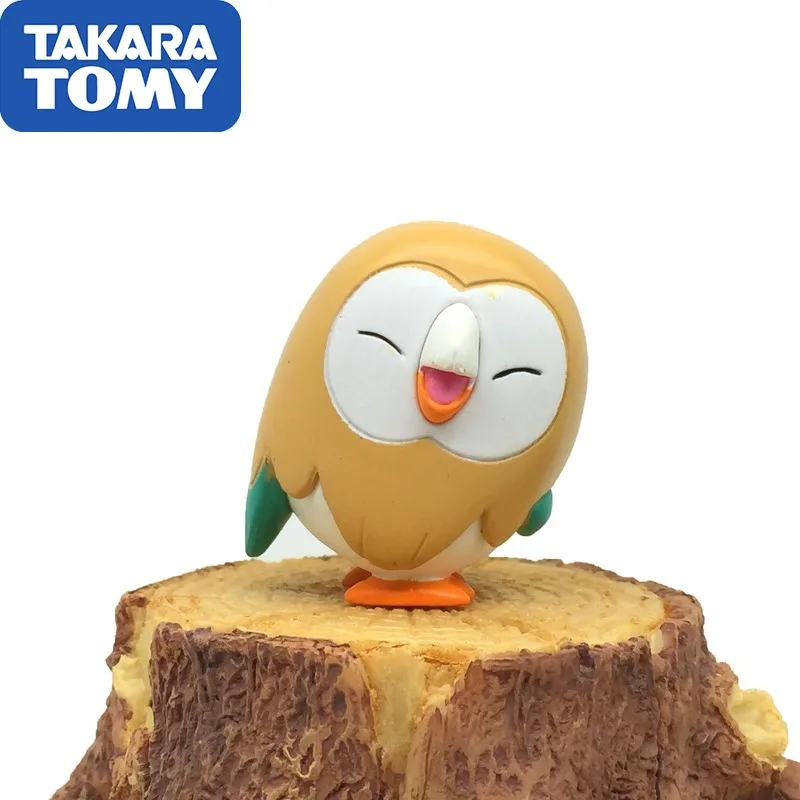TAKARA TOMY Оригинальная кукла Покемон MC модель Rowlet сова животного игрушка|Игровые