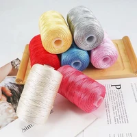 COOMAMUU 2.5MM Crochet Yarn 2021 Summer Ice Rope for Hand Crocheting Hat Fashion Light Viscose Thread 1