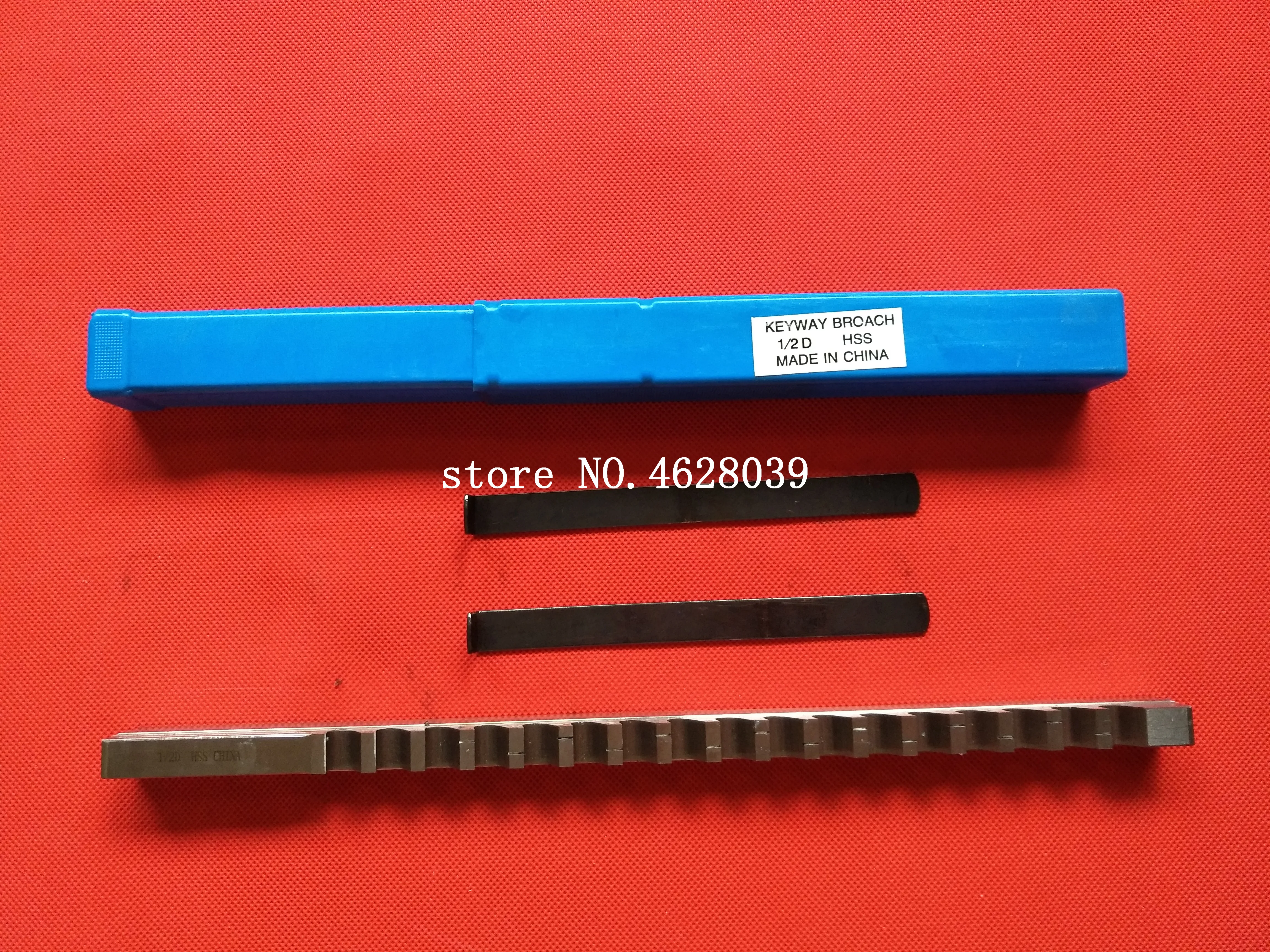 1/2 D Push-Type Keyway Broach Inch Sized HSS Cutting Tool for CNC Machine knife