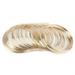 Elegant Multi - Layer Jewelry Wire in Copper, Silver & Gold for DIY Crafting - 10 Loops, 0.6mm Thickness (Kc gold)
