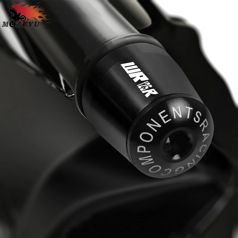 С логотипом WR125R мотоцикл 7/" 22 мм алюминиевый руль рукоятка концы рукоятки концевые ручки крышки идеально подходит для YAMAHA WR125R wr125r