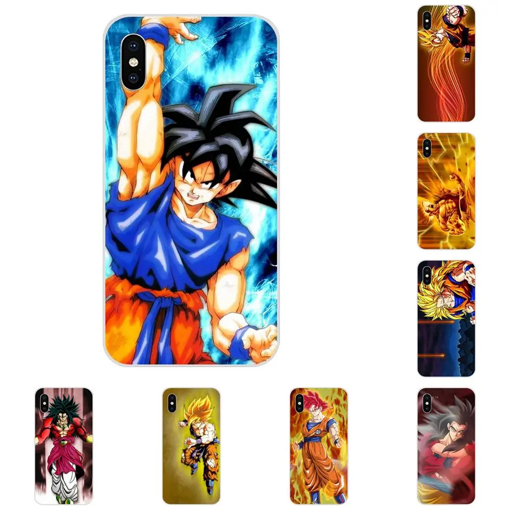 

Soft TPU Print Cover Case Dragonball Z Super Saiyan For Apple iPhone 4 4S 5 5C 5S SE 6 6S 7 8 Plus X XS Max XR