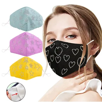 

1PC Washable Reuse Face Mask For Dustproof mondkapje maske Breathing Adult Fashion Print Mouth Masks Cover masque mondkapjes