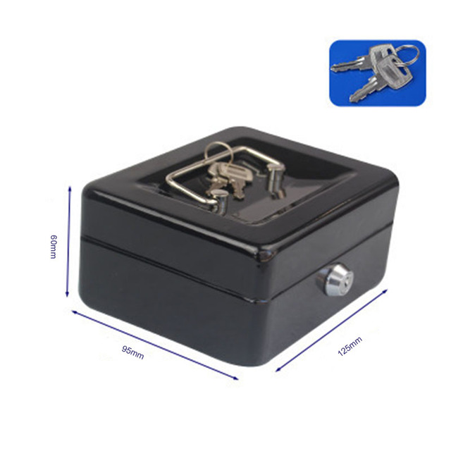 Key Locker Safe Home Shop Steel Mini Money Box Security Cash box Storage Box Hidden Coin Money Jewellery