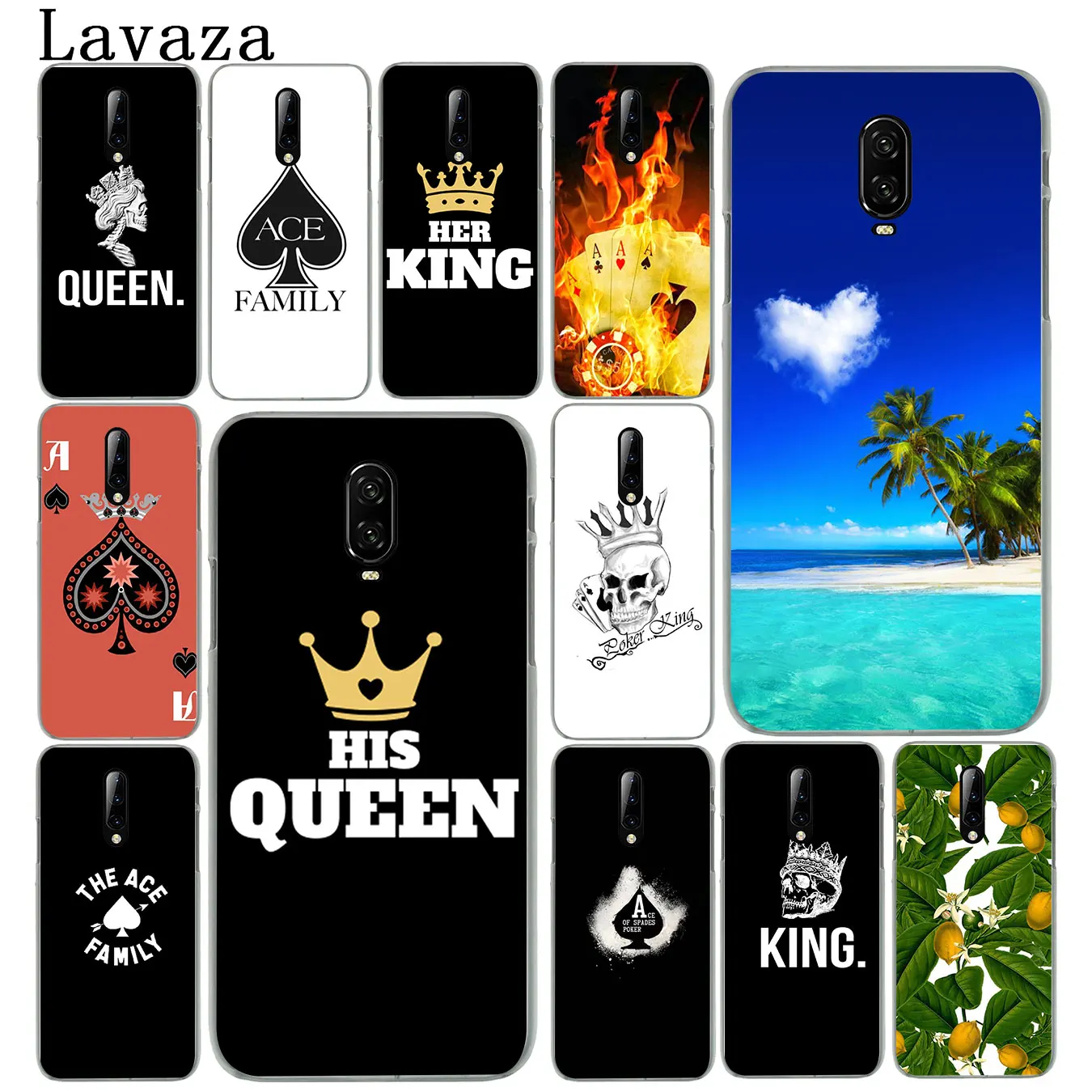 Жесткий пластиковый чехол для телефона queen king ace family poker Oneplus 7 7T Pro 6 6T 5 5T Cover One Plus 7Pro |