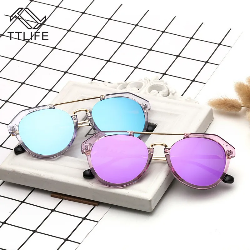 TTLIFE кошачий глаз солнцезащитные очки Женские винтажные металлические