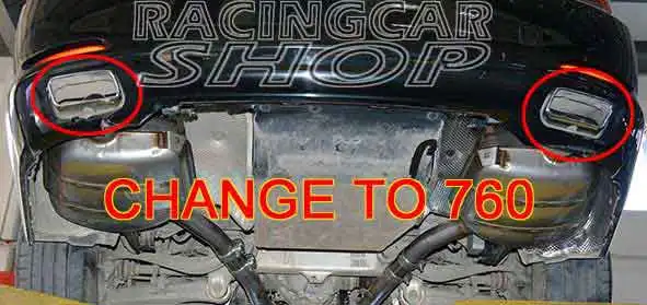 Для BMW F01 F02 730 740i 740Li 750i 750L замена на 760 Высокое качество QUAD хромированные выхлопные