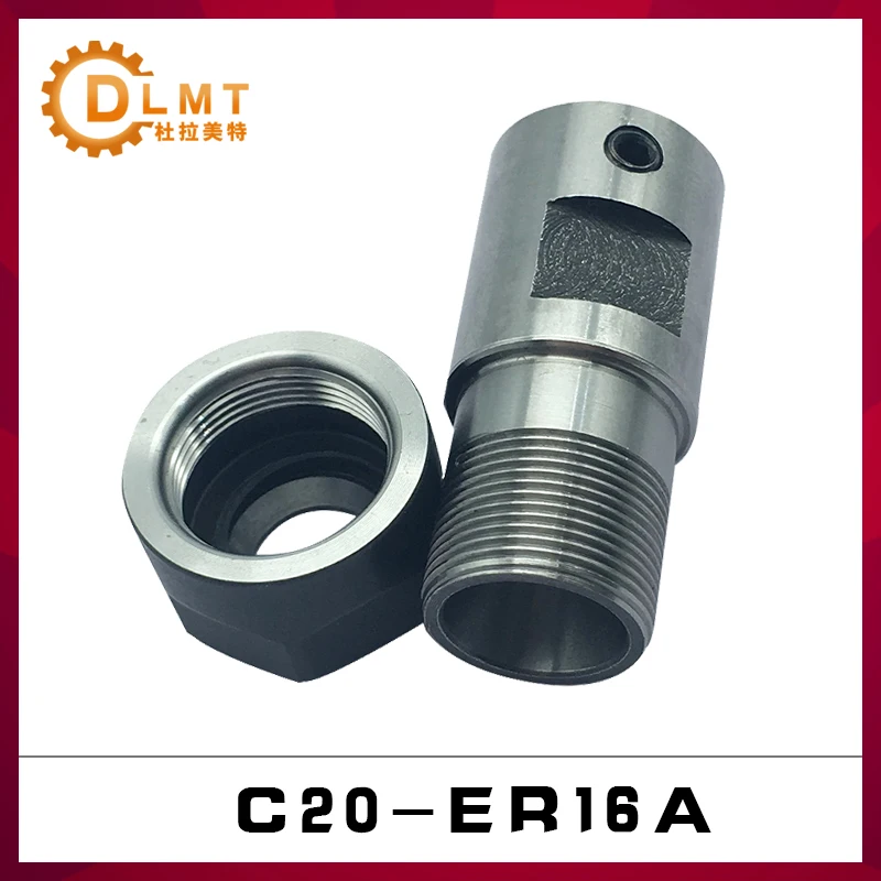 Eje de sujeción C20 ER16, herramientas de torno, varilla de extensión de husillo, 5MM, 6MM, 8MM, 10MM, CNC, máquina de fresado central, 1 Uds.