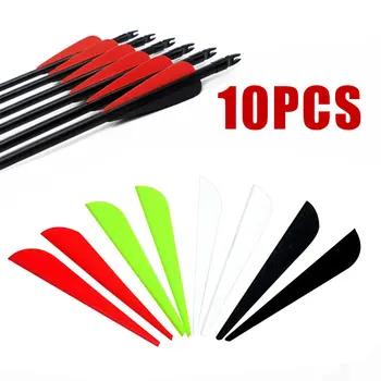 

Tail Feather Hunting Vanes Feathers Wing Shield Durable Professional 3" 7.5CM Arrows Plastic Sports Fletching Archery