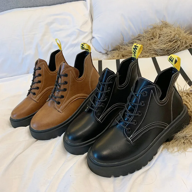 

2019 Autumn And Winter New Style Martin Boots WOMEN'S Shoes British Style Short Boots Outdoor Casual Shoes Versatile Fashion Wea