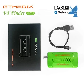 

GTMEDIA Satellite finder Bluetooth Satellite TV Receiver v8 bt03 Digital finder DVB-S2/s2x Signal Detector Adjust Satellite Dish