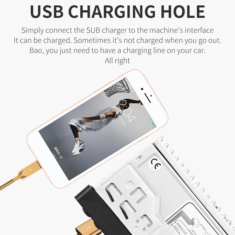 4,1 дюймов 1 Din двойной USB Bluetooth Сенсорный экран мультимедийный автомобильный MP5 плеер Авто Стерео Радио Быстрая Зарядка телефона камера заднего вида