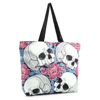 

Large Capacity Shopping Shoulder Bag Top Handle Purses Skull Design Handbags for WoMan Shoulder Tote Bags
