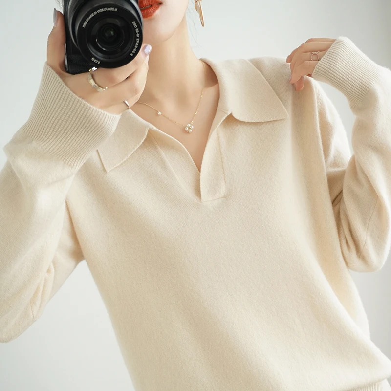 High-End Autumn Winter 100% Cashmere Pullovers
