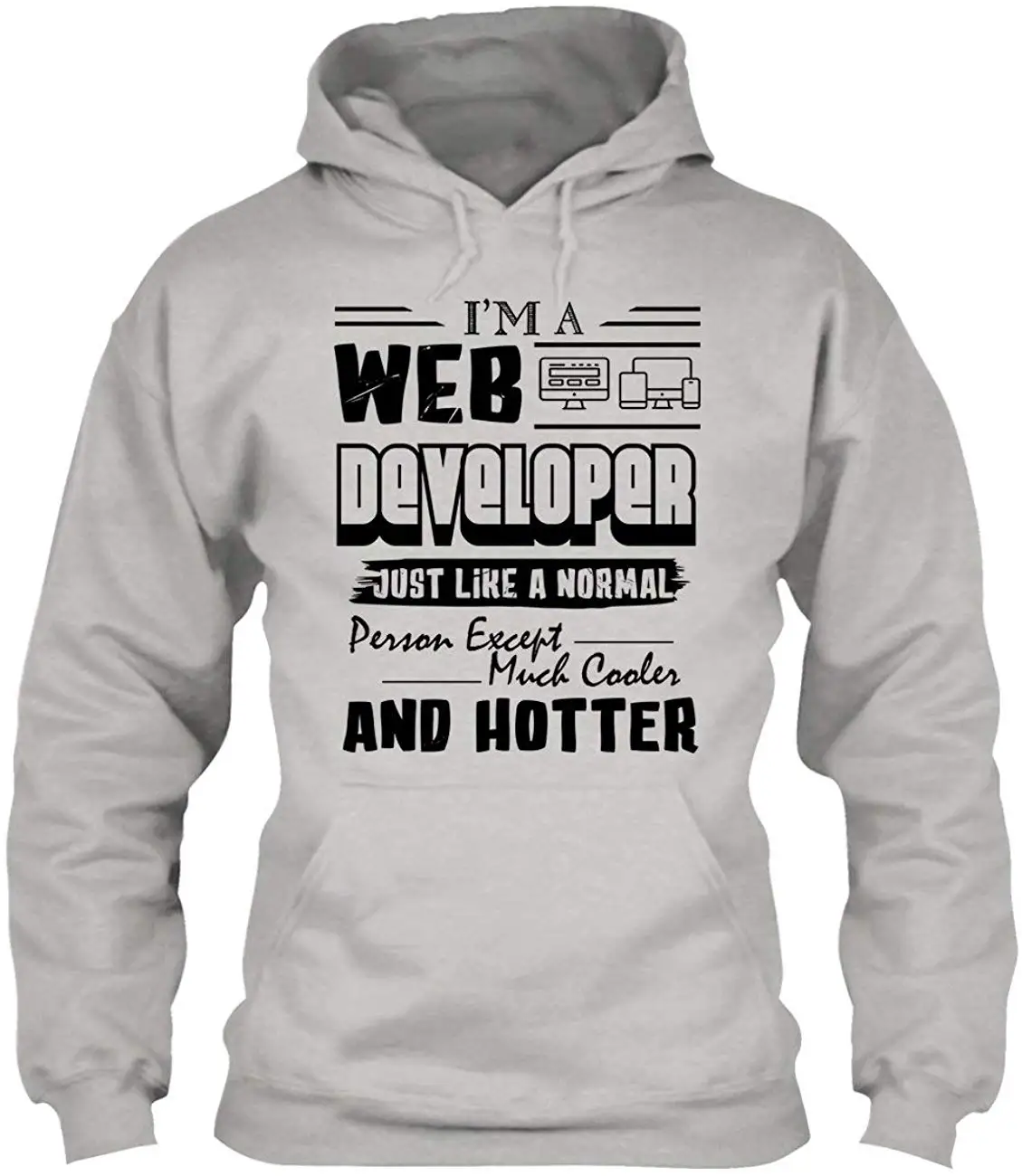 TSDFCWeb Developer Cooler Hotter Hoodie Unisex Long Sleeve Hoodies |