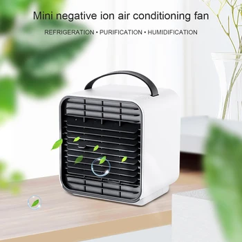 

Desktop Air Conditioner Anionic Conditioner Fan Air Purification Humidification Mini Cooling Fan USB Multifunctional Cooler