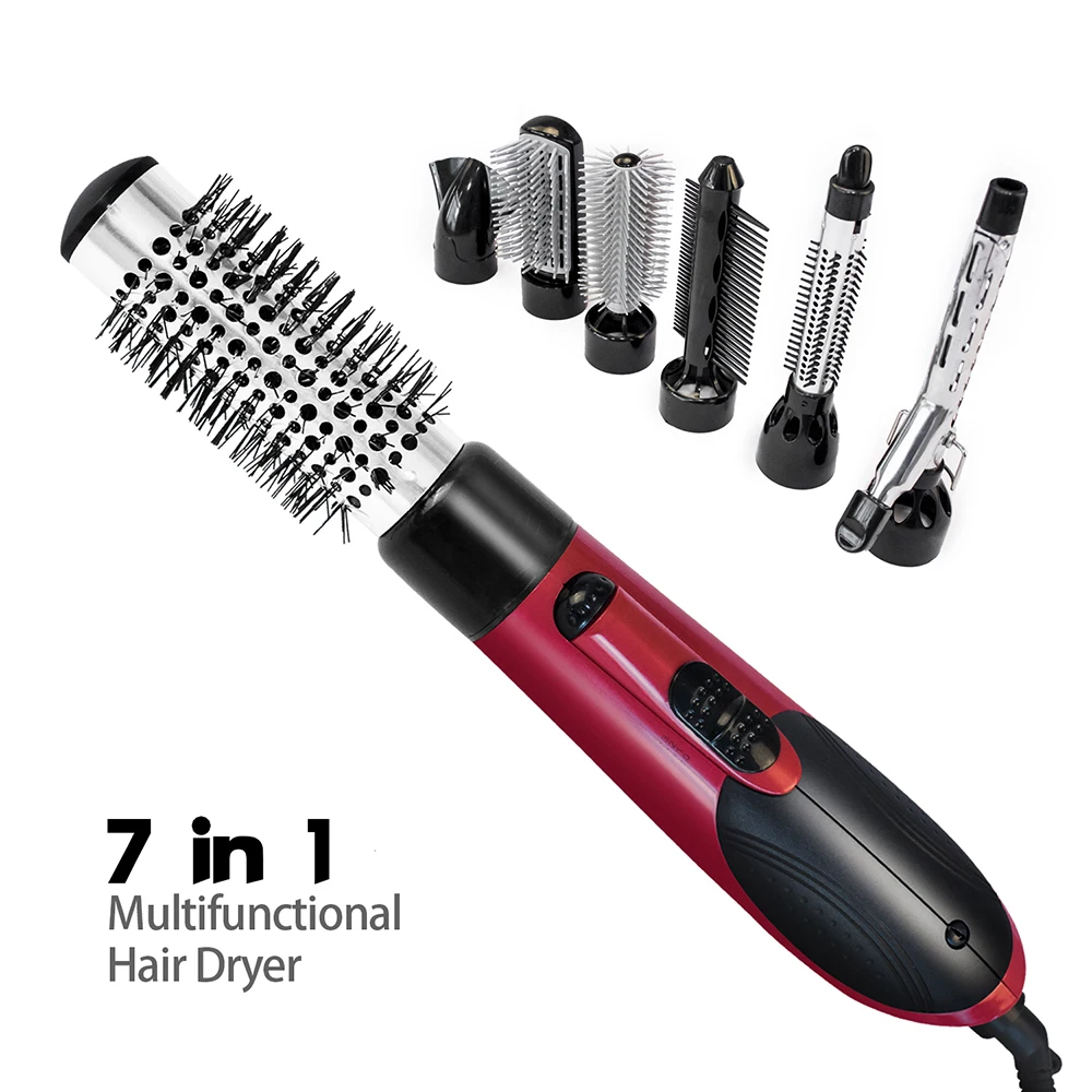 

7 in 1 Blow Dryer Multifunctional One Step Hair Dryer and Volumizer Hot Air Brush Hairdryer Professional Dryers Comb Hairbrush