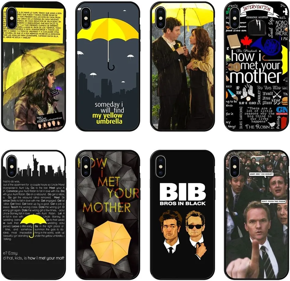 

American Hot TV BIB How I Met Your Mother Case For iPhone X 10 6 6S 7 8 Plus XS MAX XR Black soft TPU Silicone Phone Case
