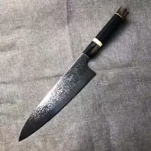 Нож шеф-повара Дамасская сталь кухонный инструмент Острый японский santoku knfie