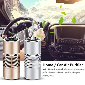 

Home Car Air Purifier Small Negative Ion Purification Odor Desktop Portable Air Cleaner Ionizer For Automobile Room In Home Offi