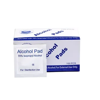 

Hotsell Portable 100PCS Professional Alcohol Swabs Pads Wet Wipes 70% Isopropyl First Aid Home Skin Cleanser Sterilization