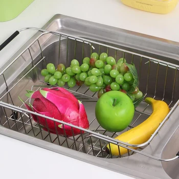 

Expandable Dish Drying Rack,Over the Sink Adjustable Arms Dish Drainer,Dish Rack in Sink or on Counter with Utensil Silverware S