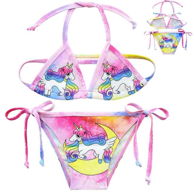 Girls 2-Piece Unicorn Swimwear