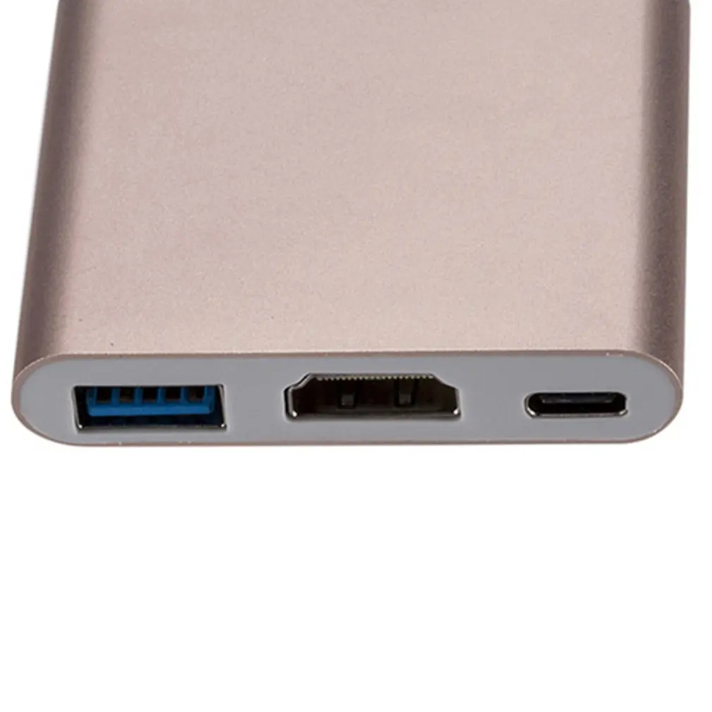 3 в 1 type C USB C к HDMI USB-C USB3.0 конвертер Thunderbolt 3 к HDMI концентратор адаптер 1080P для Macbook