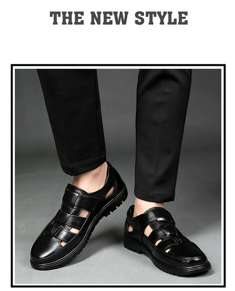 IMAXANNA новые летние мужские туфли из натуральной кожи мужская обувь, сандали дышащая Элитный бренд Бизнес офисная повседневная обувь Удобная