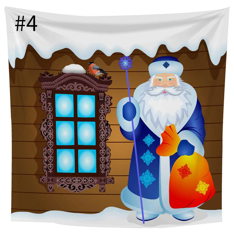Santa Claus Tapestry Beautiful Snow Maiden Wall Hanging Tapestry High Quality 3D Coverlet Waterproof Tapestry Christmas Decor