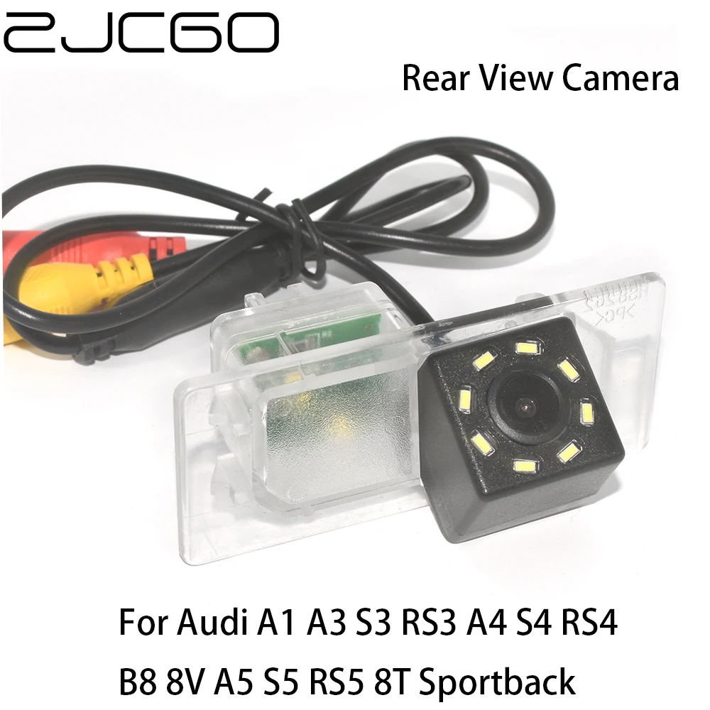 ZJCGO CCD Car Rear View Reverse Back Up Parking Waterproof Camera For Audi A1 A3 S3 RS3 A4 S4 RS4 B8 8V A5 S5 RS5 8T Sportback